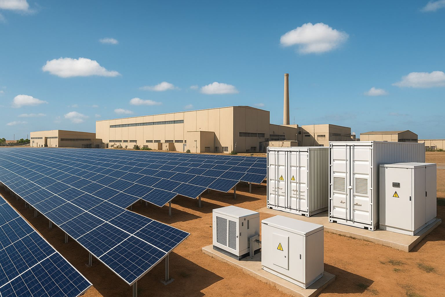 Centrale solaire hybride